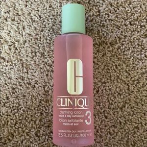 New Clinique clarifying lotion type 3